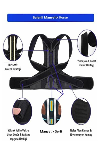 Ankaflex Magnetic Underwire Upright Posture Corset Upright Standing Back - Waist Corset