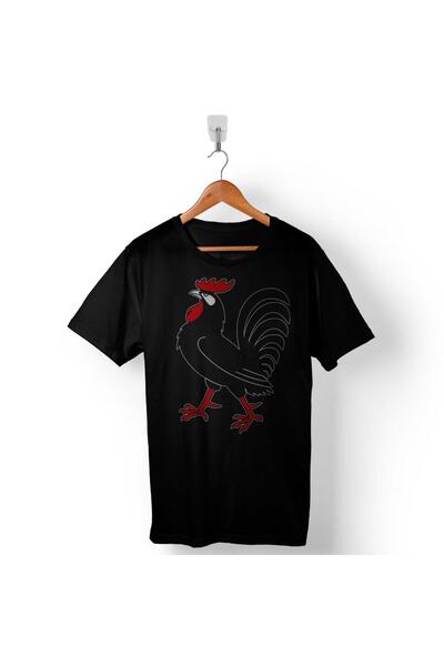 Kendim Seçtim Majica sa motivom životinja - petlja, kokoš, unisex T-shirt