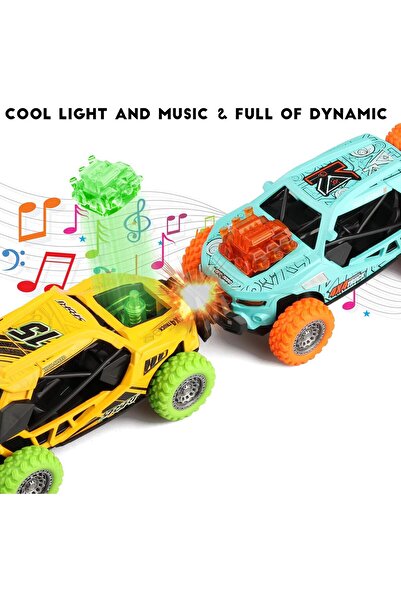 MAXX WEELS لعبة سيارة ممتصة للصدمات 4×4 مع صوت وضوء |   14 سم
