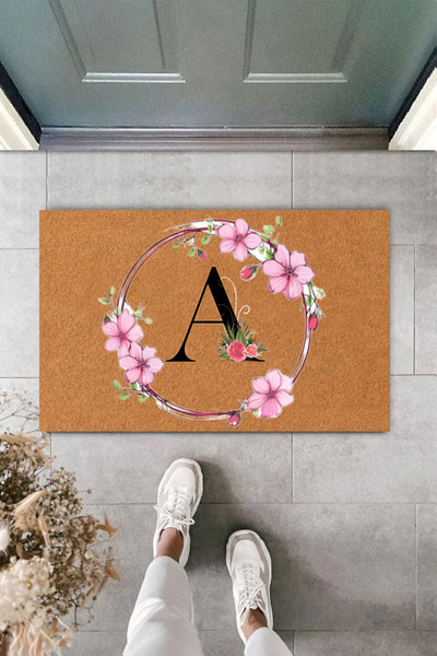 KARMAT Letter a Custom Letter Doormat - Interior and Exterior Door, Digital Printed and Decorative