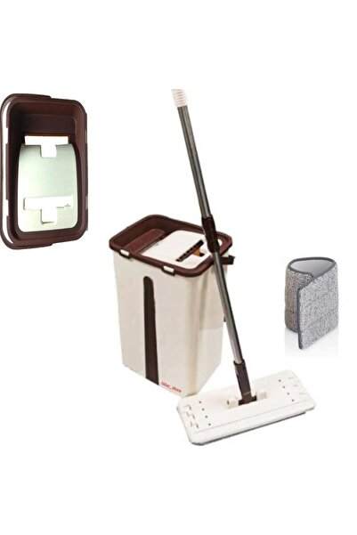 istoç Yeni Nesil Microfiber Tablet Mop Pratik Temizlik Seti 2 Hazneli Üst Düz...