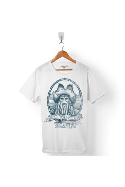 Kendim Seçtim تي شيرت ديفي جونز هل تخشى الموت قراصنة الكاريبي للرجال