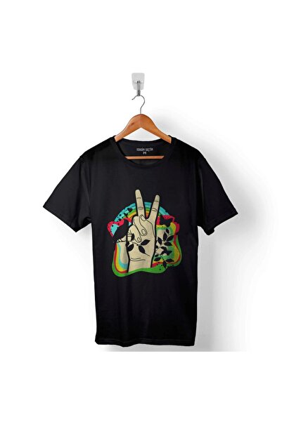 Kendim Seçtim Mir Ljubav Zen Sloboda Mir Anarhija Štampano Majica Unisex T-shirt
