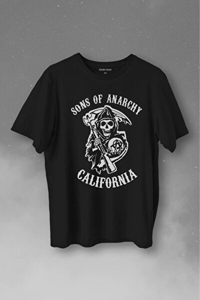 Kendim Seçtim Tricou cu imprimeu Sons Of Anarchy California Skull Ghost Trico...