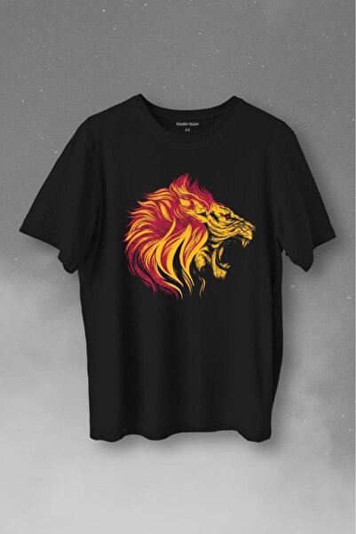 Kendim Seçtim Unisex majica Lion Lion Head Champion Galata Štampano