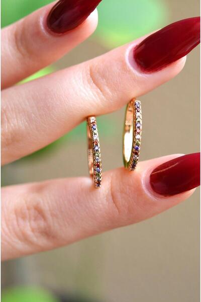 Sacce Scarves&Accessories Multicolor Ince Halka Küpe