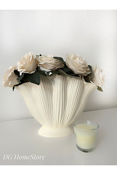 Genel Markalar İstiridye & Midye Dekoratif Vazo (24X30 BÜYÜK BOY)