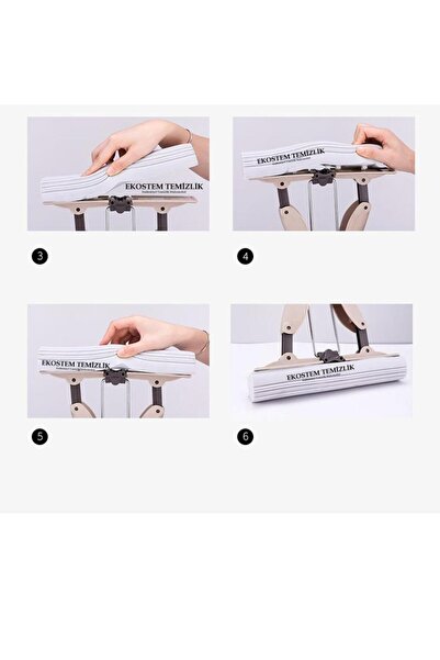 İstoç Türk Pratik Mikrofiber Sıkmalı Sünger Başlıklı Kelebek Mop Paspas