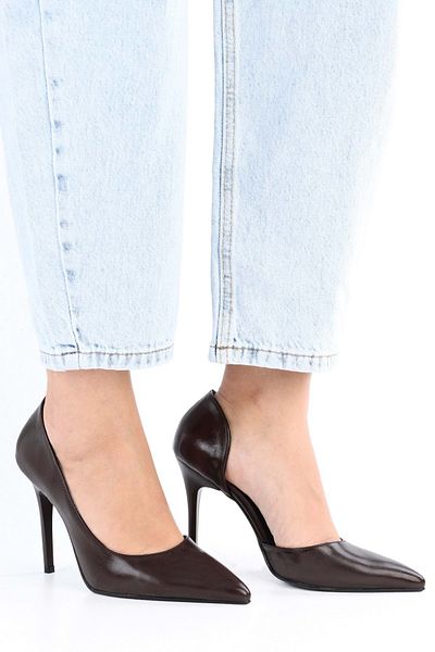 Shoeberry Massy Brown Shiny Stiletto für Damen