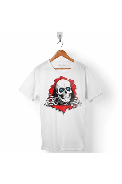 Kendim Seçtim Ανδρικό μπλουζάκι Powell Peralta Skull Skull Skeleton Blue Eye