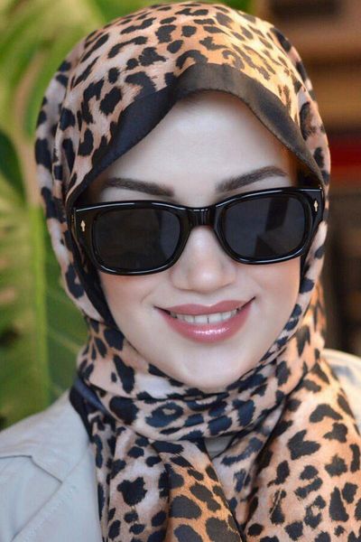 Sacce Scarves&Accessories Black Rimmed Leopard Print Shawl Brown Tone Leopard Shawl