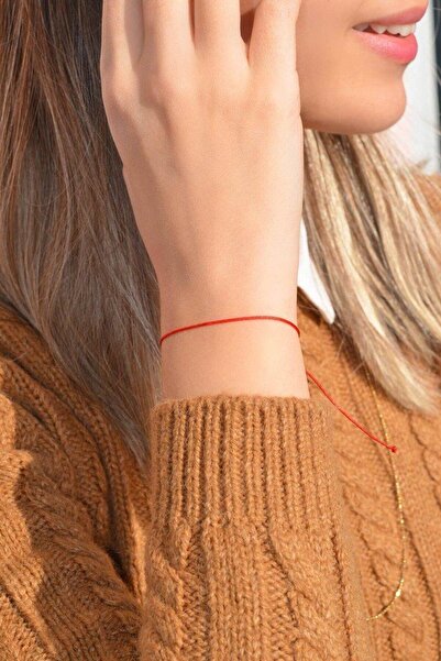 Sacce Scarves&Accessories Kırmızı İp Bileklik Şans Bilekliği Red String