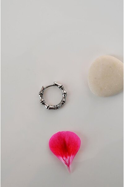 Sacce Scarves&Accessories Kemik Model Eskitme Çelik Halka Küpe Erkek