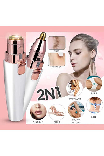 LaraThec Şarjlı Kaş Bıyık Alma Epilatörü -Yüz Epilatör- Kıl Kaş Bıyık Tüy Alm...