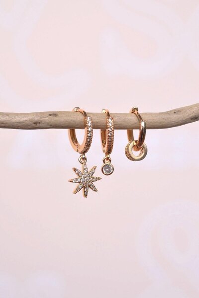 Sacce Scarves&Accessories Kutup Yıldızı Küpe Seti