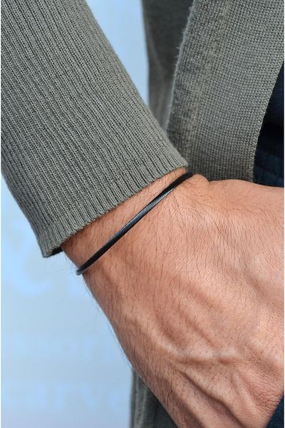 Sacce Scarves&Accessories Men's Thin Steel Bracelet - Ring Model Unisex Product