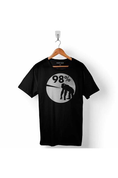 Kendim Seçtim Tricou pentru bărbați Human Evolution Chimpanzee 98% Chimp Evolution Dna