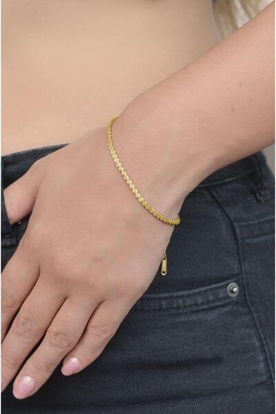 Sacce Scarves&Accessories İnce Çelik Zincir Bileklik Gold Renk