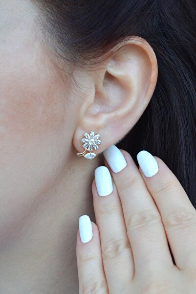 Sacce Scarves&Accessories Papatya Çiçek Küpe Çiçek Helix Küpe Tek Adet