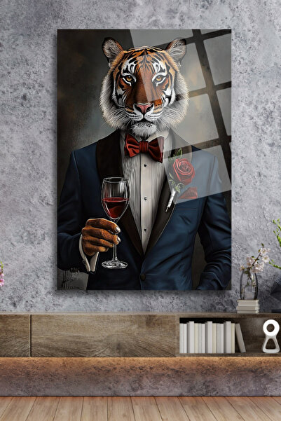 HMDS CONCEPT Tigar i slika na čaši za vino 168