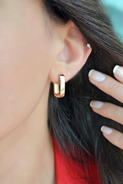 Sacce Scarves&Accessories Oval Kare Halka Küpe