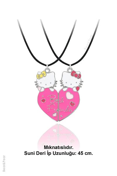 The Collection Hello Kitty Magnetic Dating Best Friends Couple Necklace