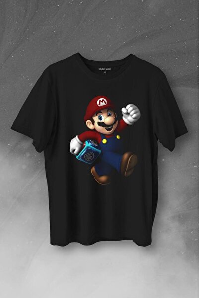 Kendim Seçtim تي شيرت نيو سوبر ماريو بروس ماريو مطبوع للجنسين