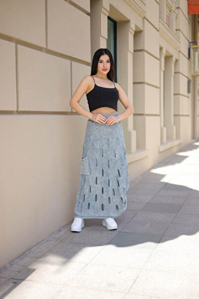 Schstekstil Etnik bohem ve otantik tarz yıkamalı tasarım astarlı yan büzmeli ...