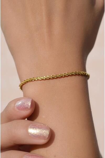 Sacce Scarves&Accessories İnce Çelik Zincir Bileklik Gold Renk