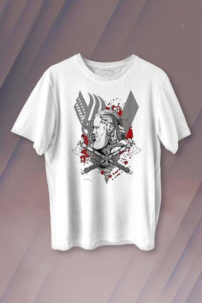Kendim Seçtim Vikings Ragnar Lothbrok Vikings Warrior Štampano T-shirt Unisex...