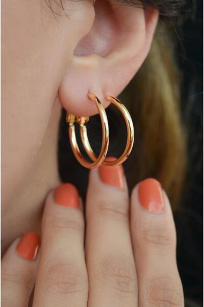 Sacce Scarves&Accessories İnce Halka Küpe 20 Mm