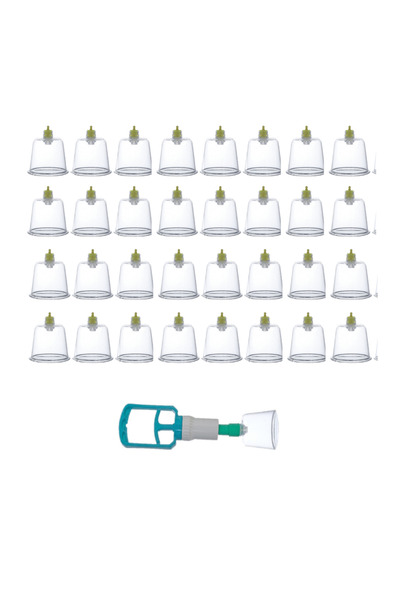 Extant 50 Adet 7 No Hacamat Ve Masaj Kupası Pompa Hediyeli