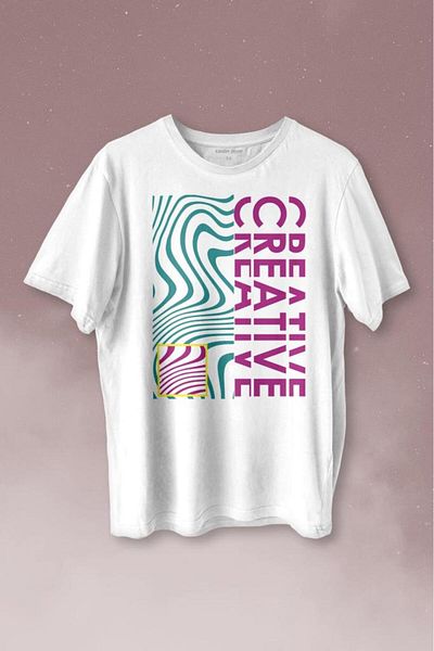 Kendim Seçtim Μπλουζάκι Unisex Creative Minimal Color Printed T-shirt