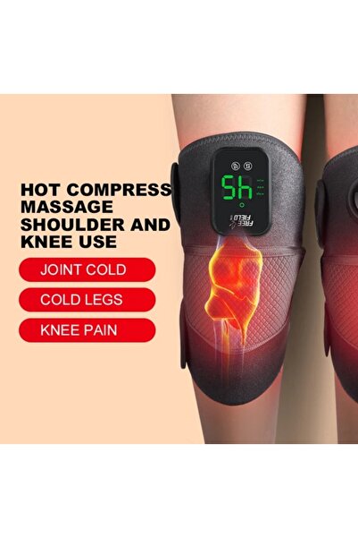 ErginGroup 2Adet Şarjlı Titreşimli Isıtmalı Diz Omuz Bacak Kol Fizyoterapi Kan Rahatlatıcı Dizlik Masaj Aleti