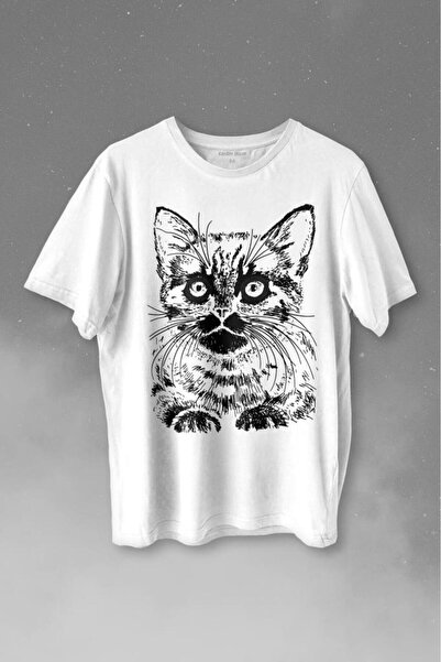 Kendim Seçtim Crna mačka Crna mačka crtež Štampano majica unisex T-shirt