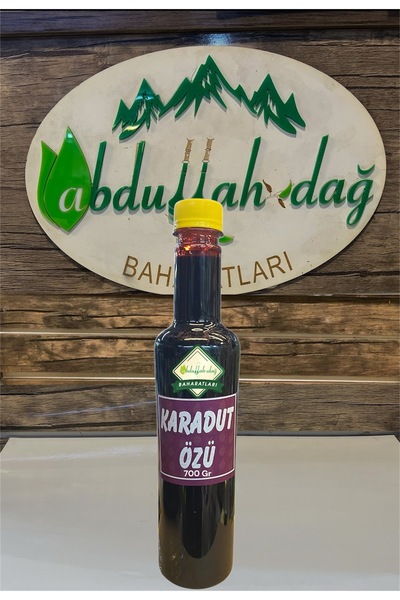 ABDULLAH DAĞ Hatay Yöresel Kırmızı Kara Dut Kan Dut Şurubu Karadut Özü 700 Gr