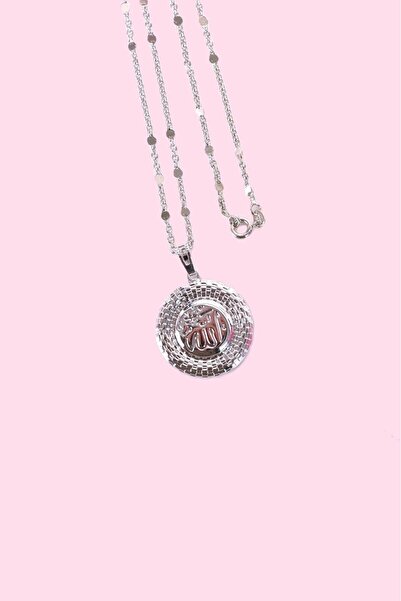 Sacce Scarves&Accessories Steel 45 cm Chain Allah Written Necklace Silver Col...