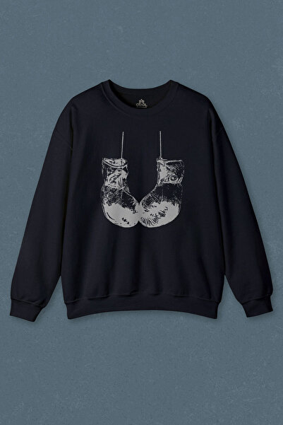 so cool Hanorac bleumarin Muhammad Ali Clay Boxing Gloves Impossible Is Printed Sweat unisex