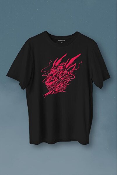 ZOKAWEAR Zmaj japanski Ejder japanska Štampano majica unisex T-shirt