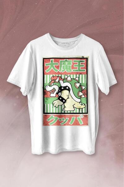 Kendim Seçtim Super Mario Bowser Japanski poster Štampano Majica unisex T-shirt