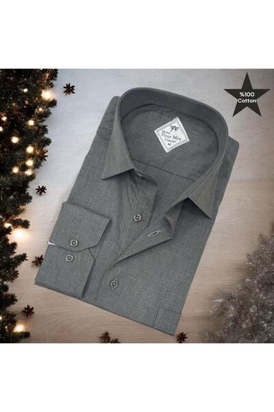 EREN STYLE Pamučna Oxford košulja dugih rukava unisex (uski kroj)