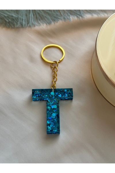 HERCY Брелок з епоксидної смоли з літерою T