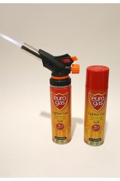 Genel Markalar 2 Tüp Hediyeli 1300C° Profesyonel Pürmüz Çakmak Gazına Uyan Ka...