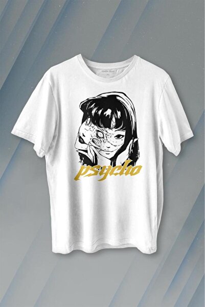 Kendim Seçtim Psyco Manga Gothic - Unisex majica, tamna Štampano T-shirt