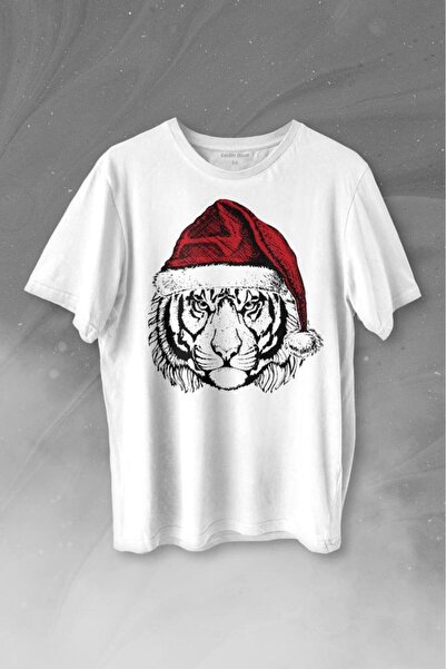 Kendim Seçtim Tigar Divlja Mačka Božićna Majica sa Tigar Uzorkom Božićna Kapa...