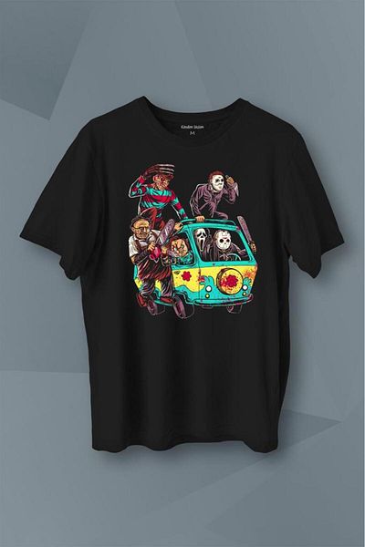 Kendim Seçtim Ταινία τρόμου Halloween Chucky Freddy Witches Ταινία Ταινία Κινηματογράφου Τυπωμένο μπλουζάκι Unisex T-shirt
