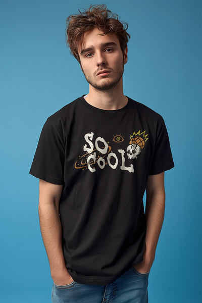 ZOKAWEAR Μπλουζάκι Unisex με λογότυπο κρανίου Y2k Skull Galaxy Space Galaxy Μ...