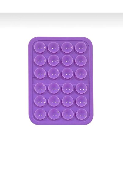 Genel Markalar Silikon Vakumlu Yapışkanlı Kaymaz Vantuz Cep Telefon Tutucu Ak...