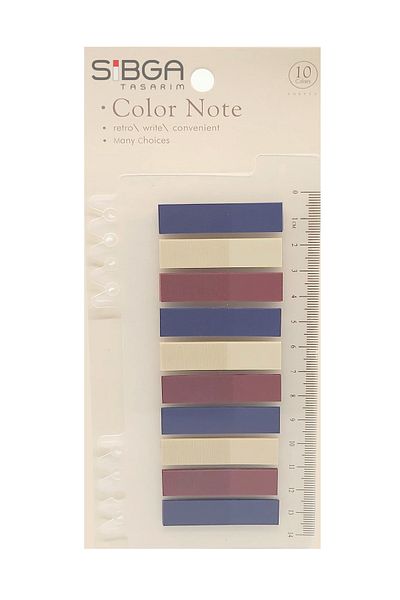 sibga tasarım Transparent Colored Post-It Note Paper - 200 Sheets Bookmark Sticker