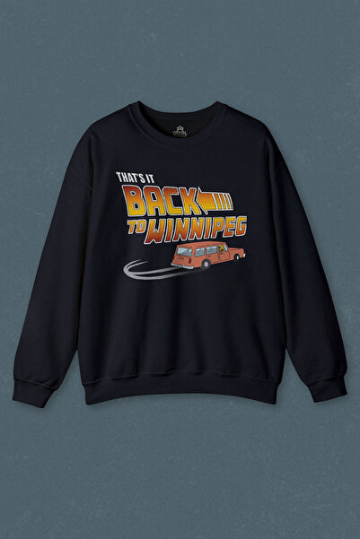 so cool Hanorac bleumarin, care este înapoi la mașina Winnipeg, cu imprimeu u...